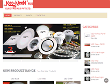 Tablet Screenshot of neoneonlighting.com